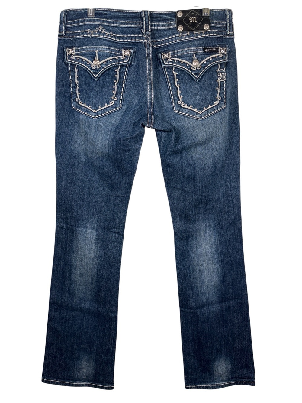 Miss Me Women's Boot Cut Jeans in Dark Blue Wash